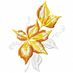 Leaves Embroidery Design 10